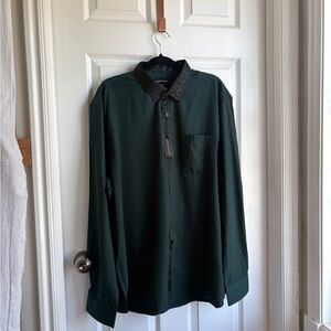 Men's Green Dress Shirt